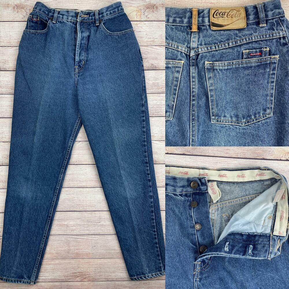 VTG Coca Cola Button Fly Mom Jeans